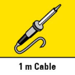 1 m cable for a wide operating range of the soldering iron