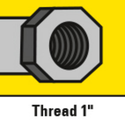 1" threaded connection