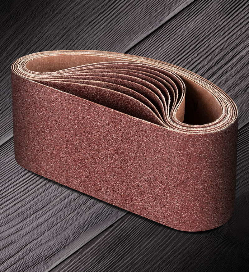 10-piece set of abrasive belts