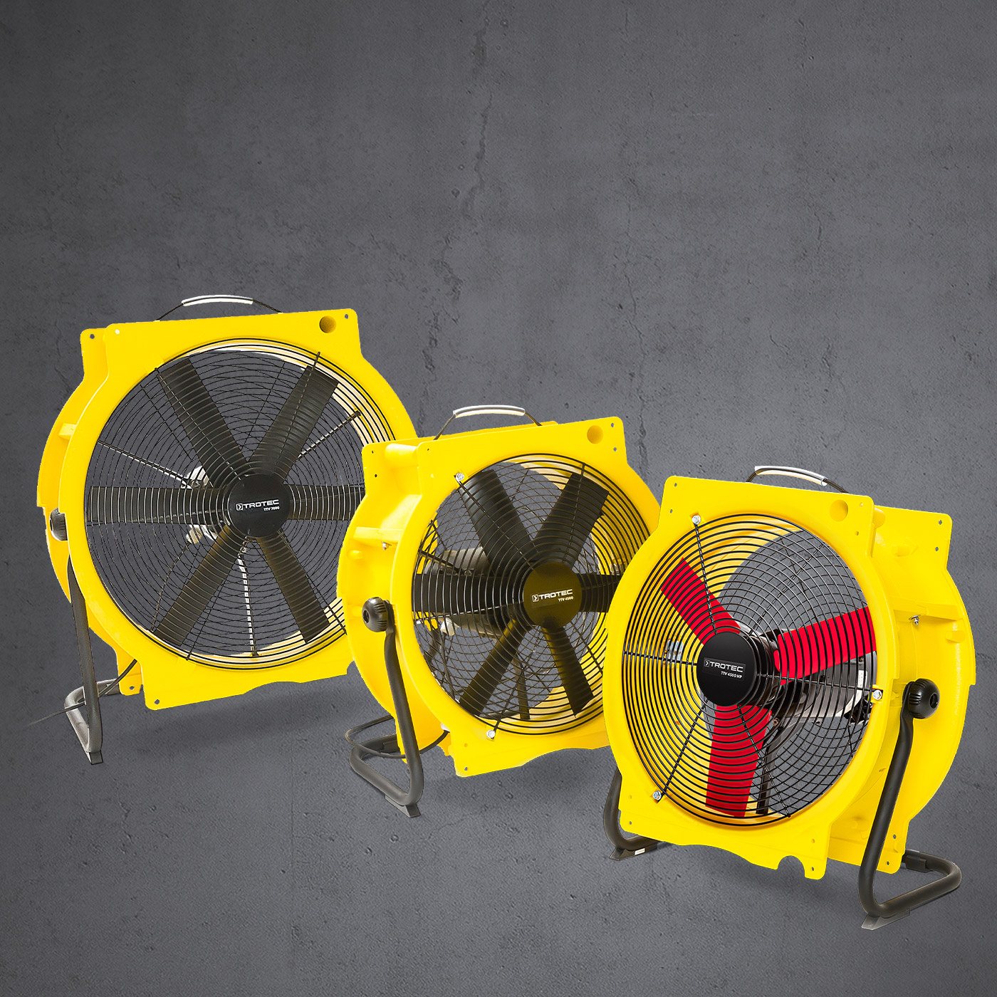 Axial fans of the TTV series