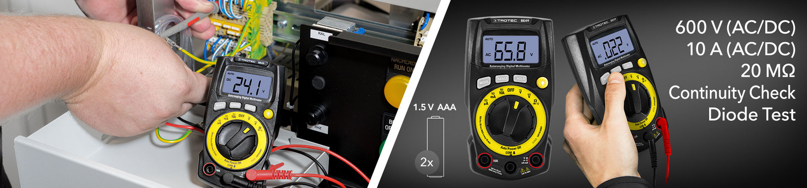 BE49 true RMS multimeter