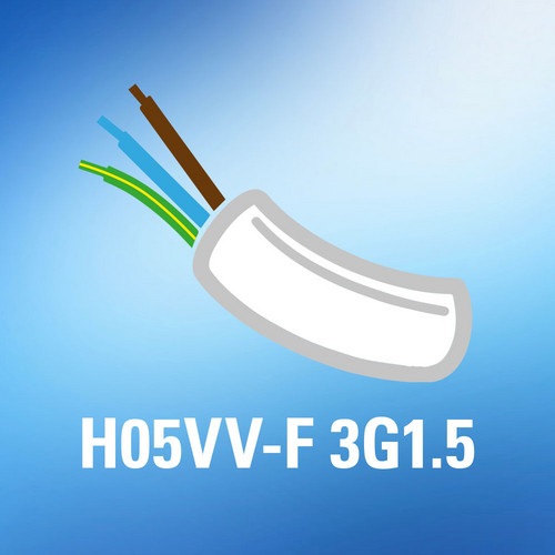 Cable type H05VV-F 3G1.5