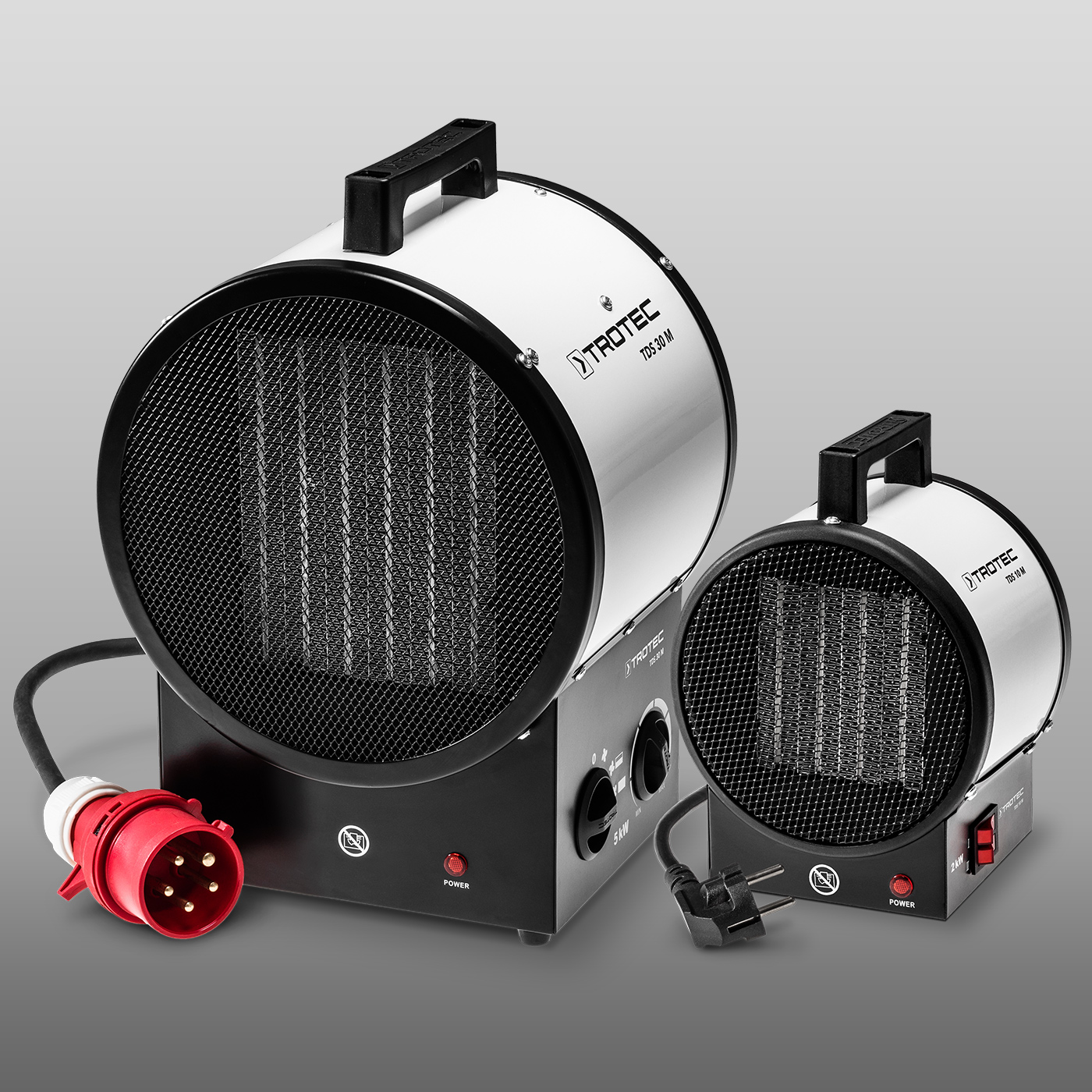 Ceramic fan heaters of the TDS-M series