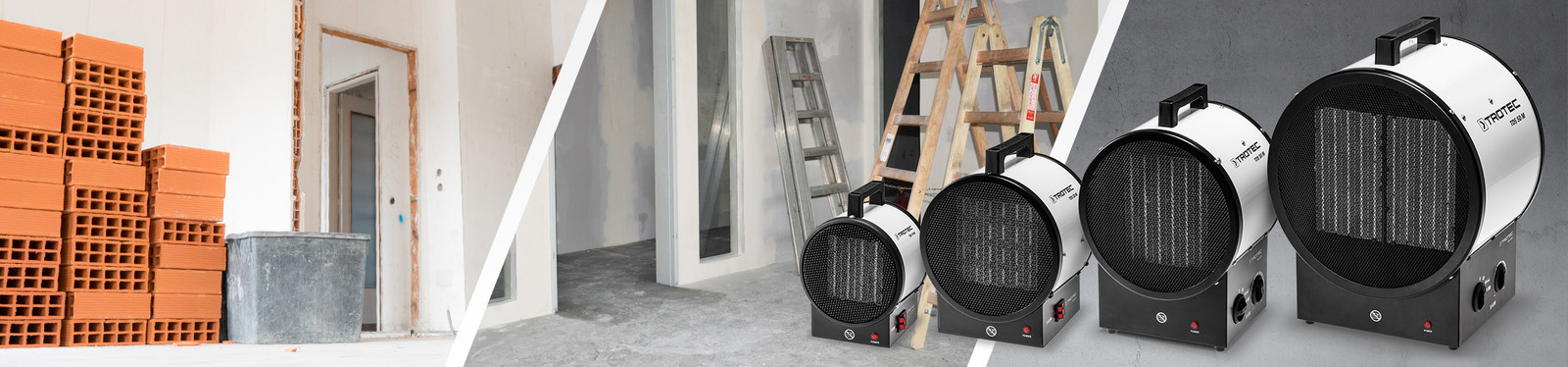 Ceramic fan heaters of Trotec’s TDS-M series