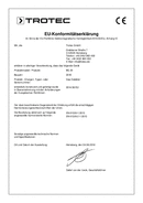 Declaration of conformity carbon monoxide measuring device BG20 (INT)