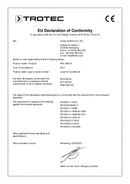Declaration of conformity for air handling units PAC 2000 X (INT)
