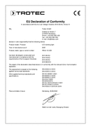 Declaration of conformity LED construction site spotlight PWLS 10-50S (INT)