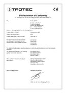 Declaration of conformity worklight PWLS 06-10 (INT)