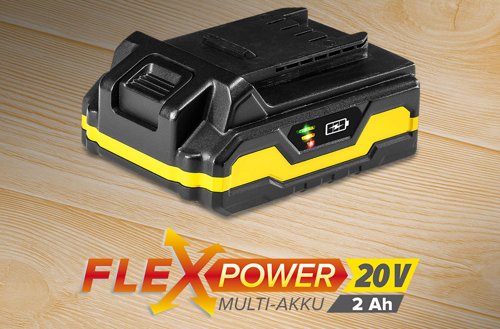Flexpower multi-device battery 20 V, 2.0 Ah