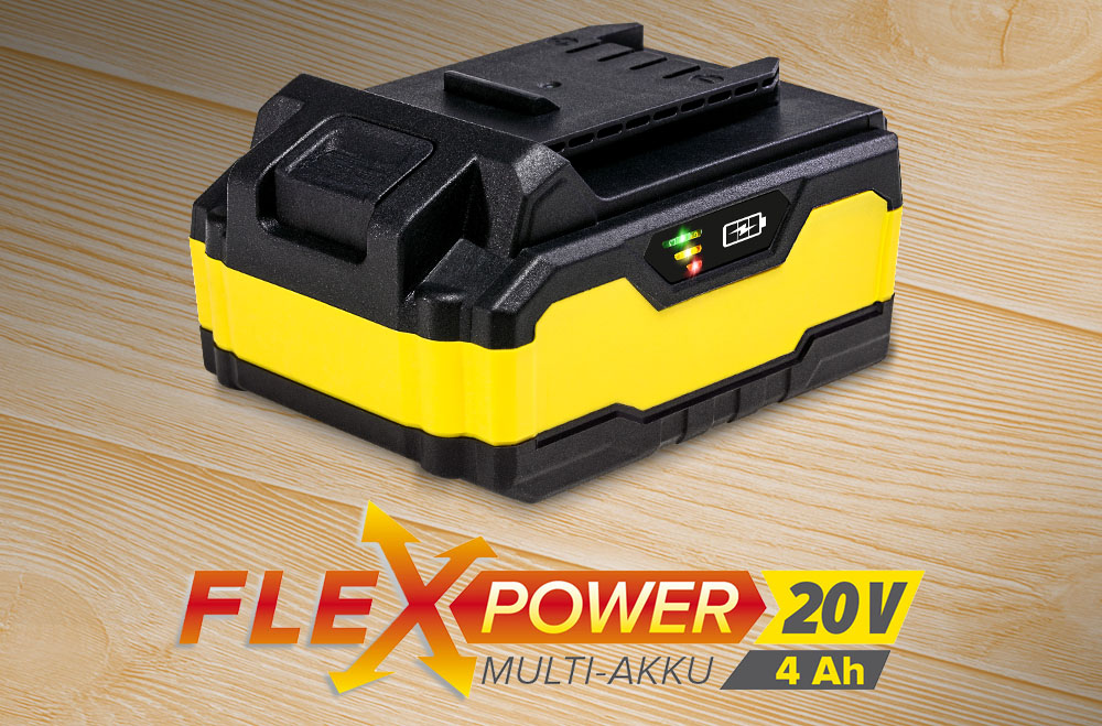 Flexpower multi-device battery 20 V, 4.0 Ah
