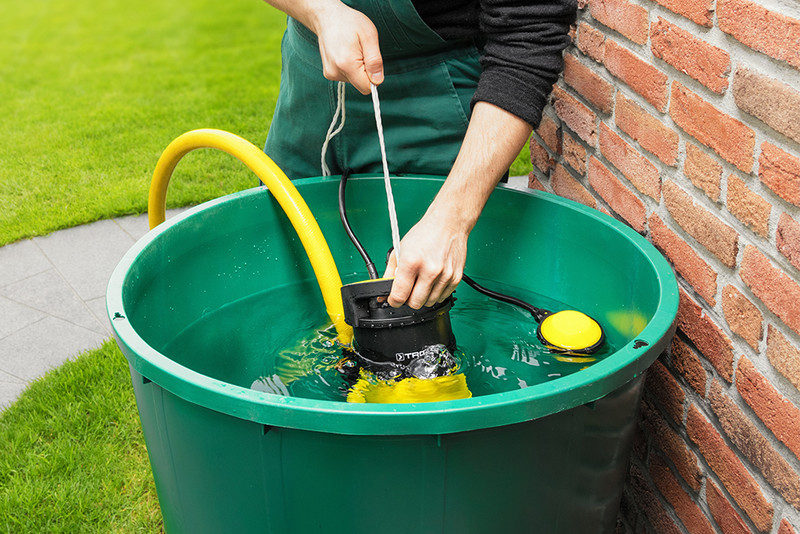 For use in slightly contaminated water as collected in rain barrels 