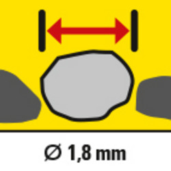 Ground water with particle sizes of up to 1.8 millimetres