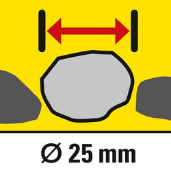 Heavily contaminated water with particle sizes of up to 25 millimetres 