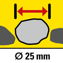 Heavily contaminated water with particle sizes of up to 25 millimetres 