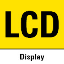 LCD with value display