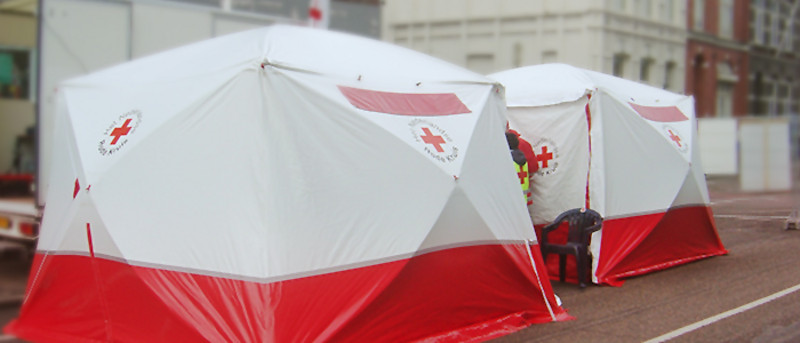 Medical treatment and storage tents for disasters-Trotec