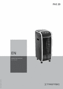 Operating manual Air cooler PAE 20 (EN)