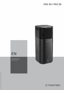 Operating manual Air cooler PAE 49 / PAE 50 (EN)
