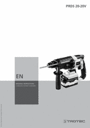 Operating manual cordless rotary hammer PRDS 20-20V (EN)