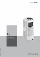 Operating manual for air conditioner PAC 2000 E (EN)