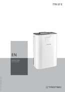 Operating manual for dehumidifier TTR 57 E (EN)