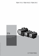 Operating manual for gas heater fan TGH 11 E / TGH 16 E / TGH 31 E (EN)