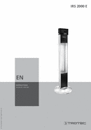 Operating manual for radiant heater IRS 2000 E (EN)