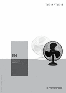 Operating manual for table fan TVE 14 / TVE 18 (EN)