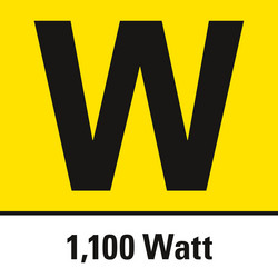 Powerful 1,100 W compressor