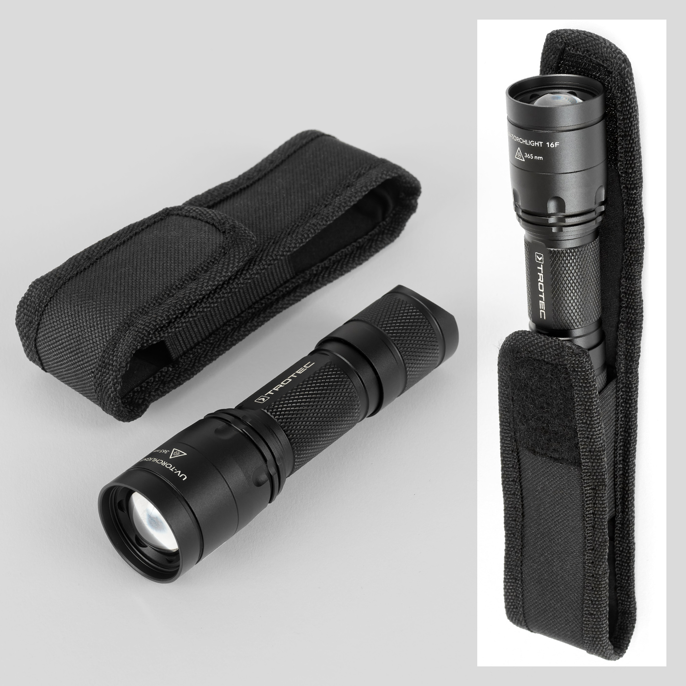 Practical belt holster included in the scope of delivery