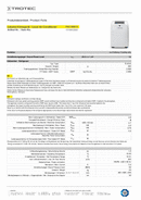 Product Fiche  for stationary air handling unit PAC 2000 S (INT)