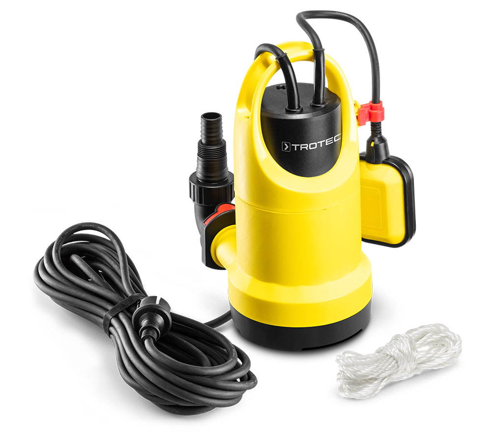 Scope of delivery for the submerged clear water pump TWP 7506 E