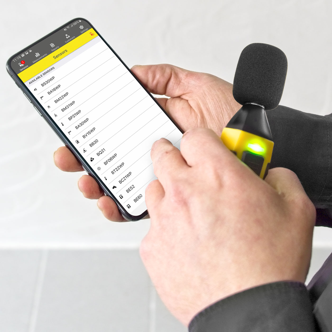 Simple Bluetooth connection to MultiMeasure Mobile