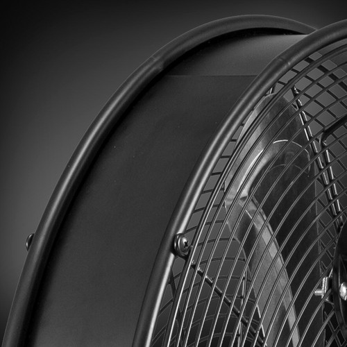 The distinctive drum design with a matt black look