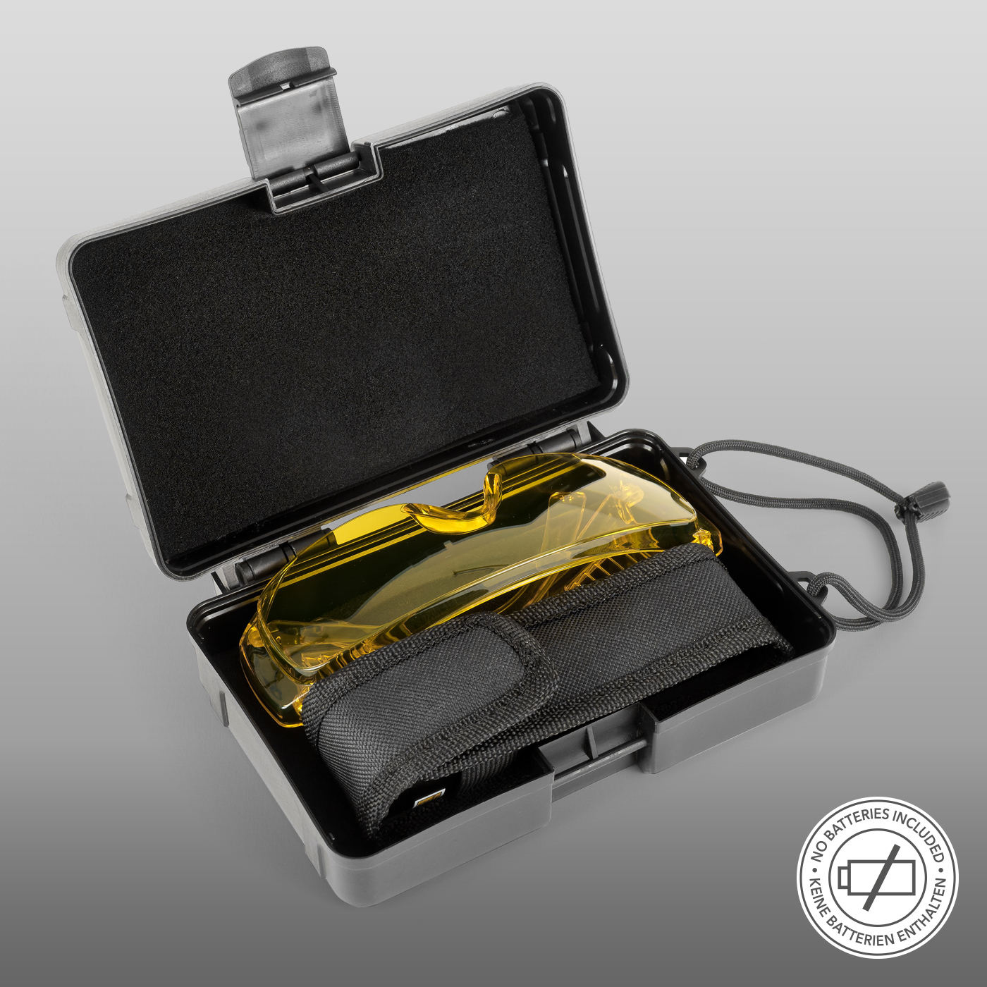 The UV-Torchlight 16F is supplied in a practical complete set